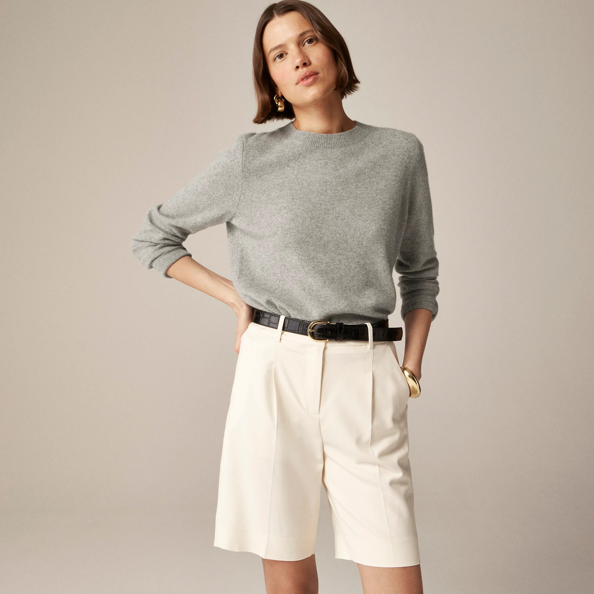Cashmere classic-fit crewneck sweater | J. Crew US