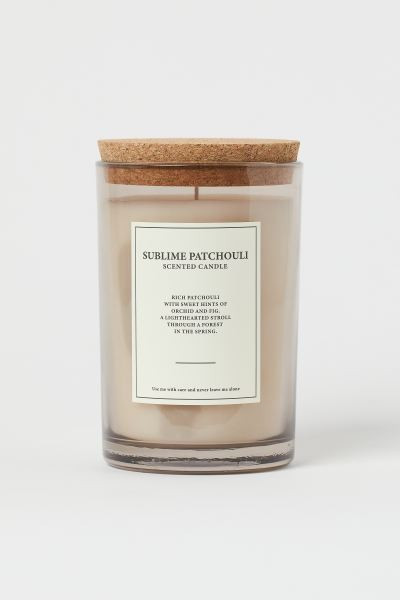 Große Duftkerze mit Korkdeckel | H&M (DE, AT, CH, NL, FI)