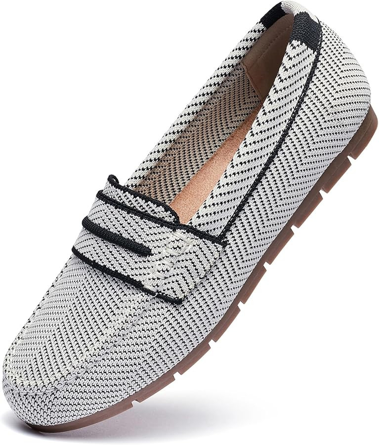 Loafers for Women Comfortable Dressy Casual Work Flats Lightweight & Breathable Slip On Walking S... | Amazon (US)