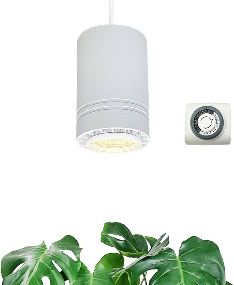 Hanging Grow Light 40W Large, Full Spectrum Warm White Color Plant Lamp, 120V Plug-in with Timer,... | Amazon (US)