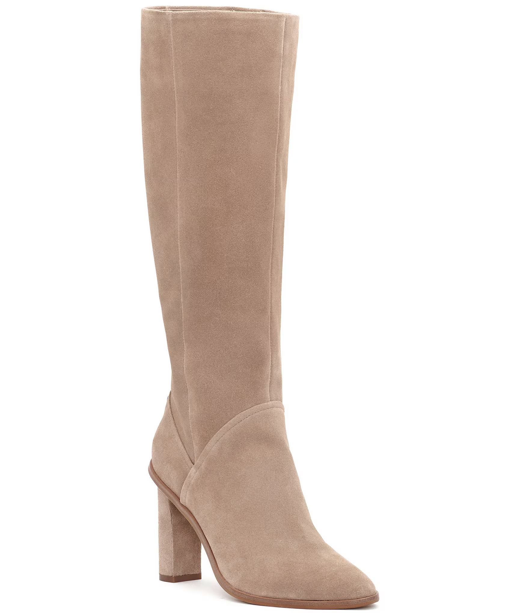 Phranzie Suede Tall Dress Boots | Dillards