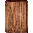 AZRHOM Small Walnut Wood Cutting Board for Kitchen 12x8 in (Gift Box) with Juice Groove Handles N... | Amazon (US)