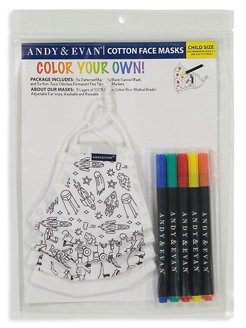 Kid's Space 4-Piece Color Your Own Face Mask Set | Saks Fifth Avenue