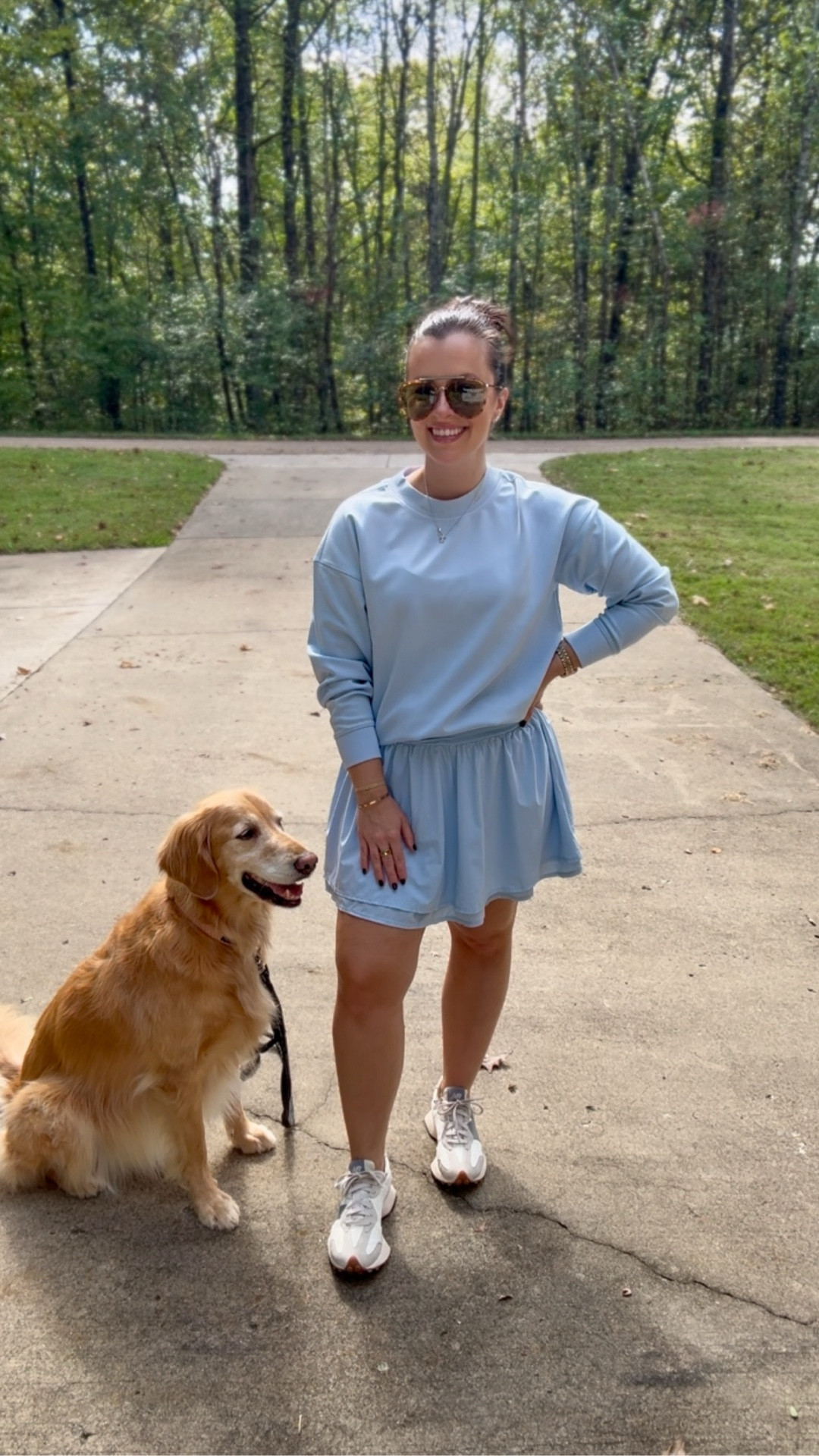 Loving this new Light blue activewear set from Target! On major sale for Target Circle week!
Perfect for walks in the falling Autumn temps 💙🍂

Wearing small in top, Med in the skort

#LTKSeasonal #LTKFindsUnder50 #LTKActive