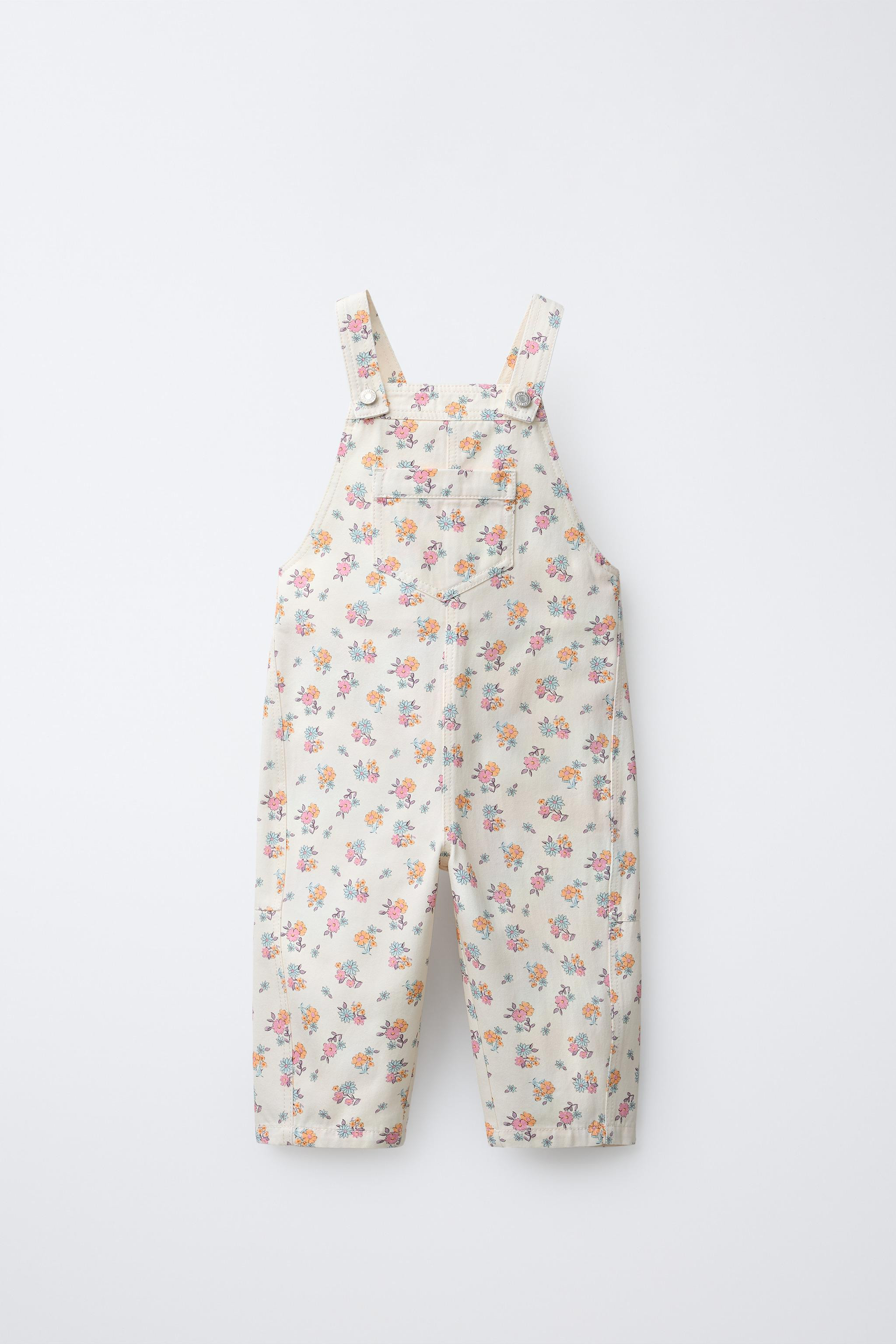 LONG FLORAL OVERALLS | Zara US