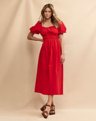 Nobody's Child Red Kurtis Midi Dress | Simply Be (UK)