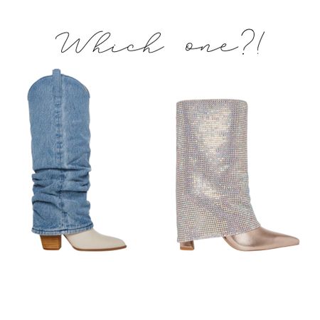 Steve Madden boots - Nashville boots - Nashville outfit - sparkly boots - denim boots - cowgirl boots 

#LTKshoecrush