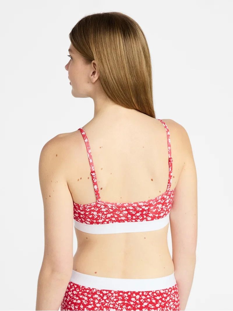 No Boundaries Women's Cotton Jersey Triangle Bralette w/Buttons Sizes XS-XXXL | Walmart (US)