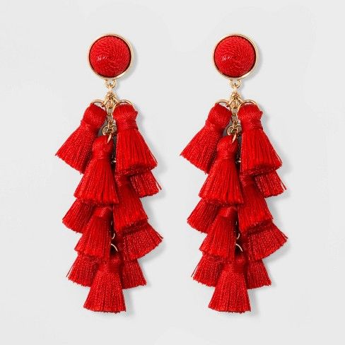 SUGARFIX by BaubleBar Multi-Tassel Drop Earrings | Target