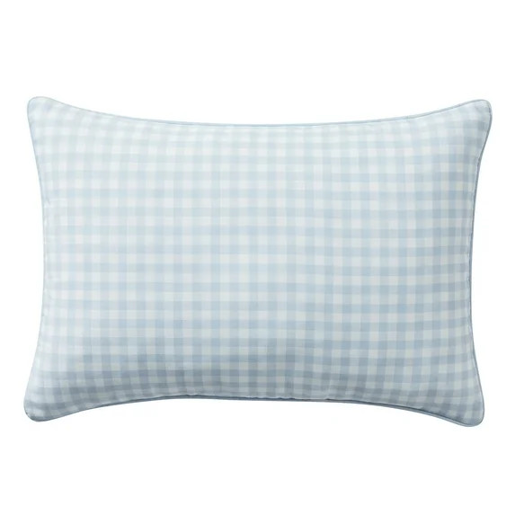 My Texas House Blue Gingham 14" x 20" Outdoor Pillow | Walmart (US)
