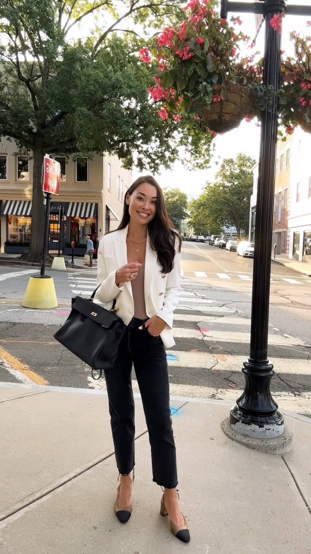 Classic style, neutral outfit. Bag is Hermes Kelly and shoes are Chanel. 

#LTKVideo #LTKSeasonal #LTKWorkwear