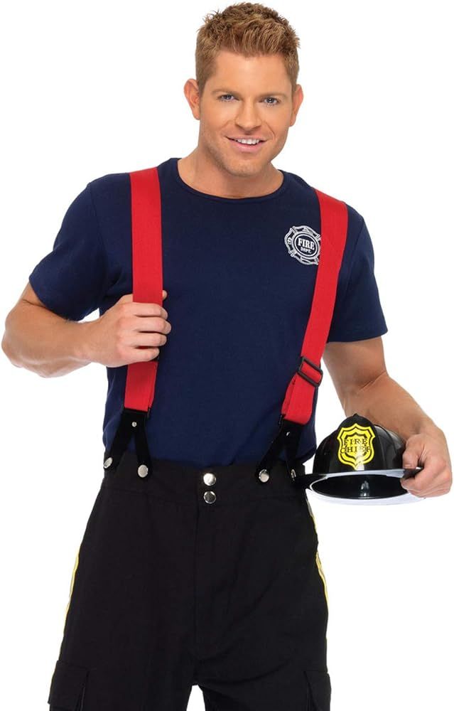 Leg Avenue Men's 3 Piece Fire Captain Costume | Amazon (US)