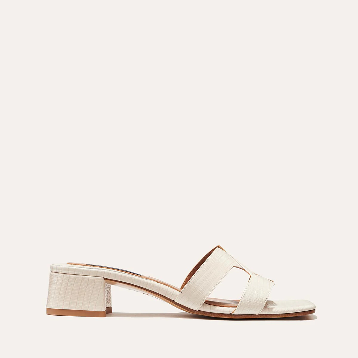 The MX 35 - Ecru Lizard Embossed | Margaux