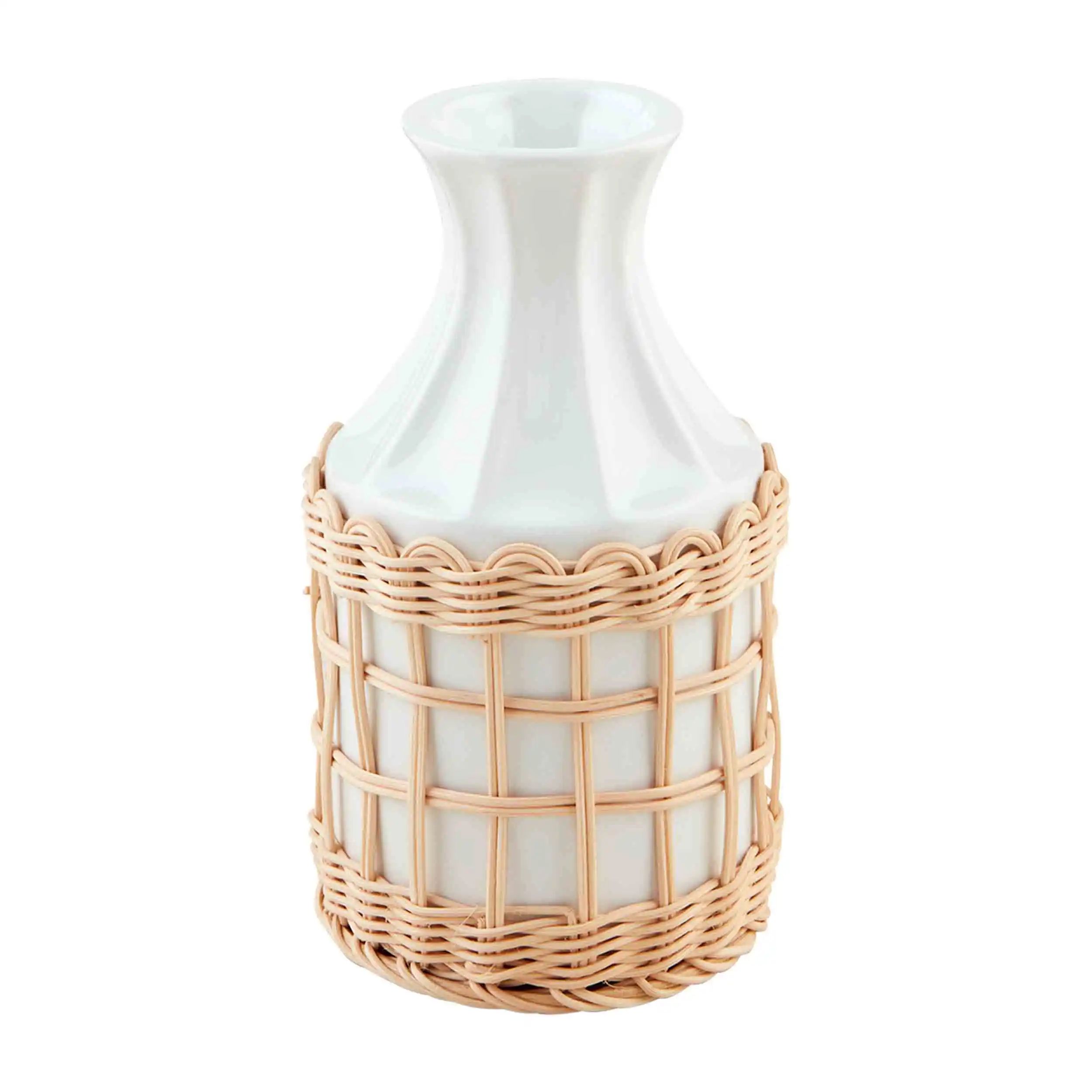 Short Woven Wrapped Vase | Mud Pie (US)