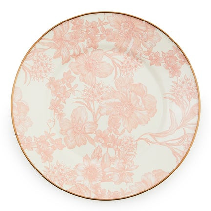 Rosy English Garden Enamel Charger/Plate | MacKenzie-Childs
