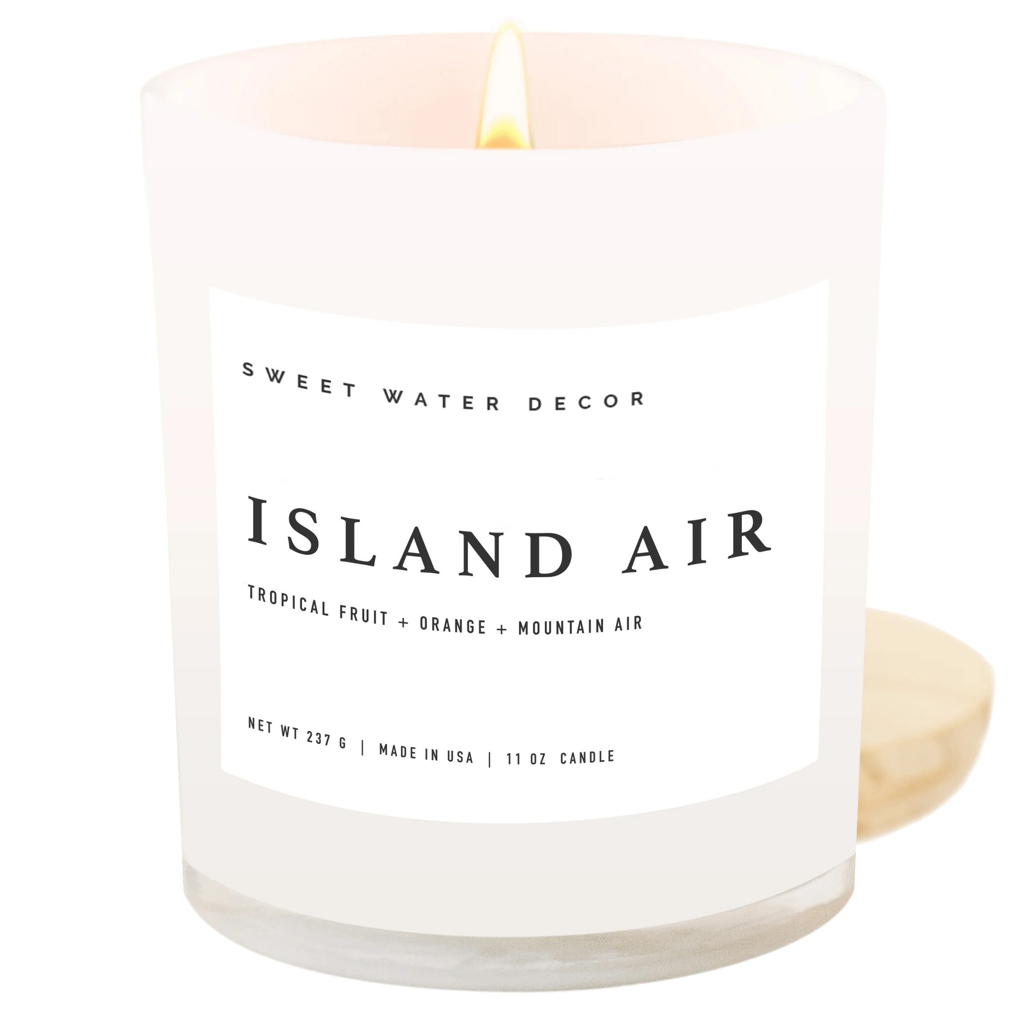 Island Air Soy Candle - White Jar - 11 oz | Sweet Water Decor, LLC