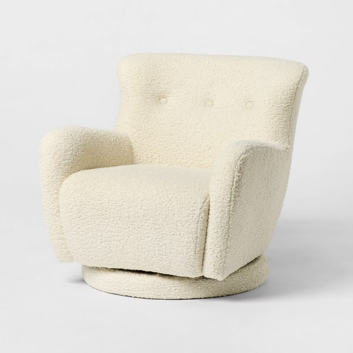 Kessler Swivel Chair Cream - Threshold™ designed with Studio McGee | Target