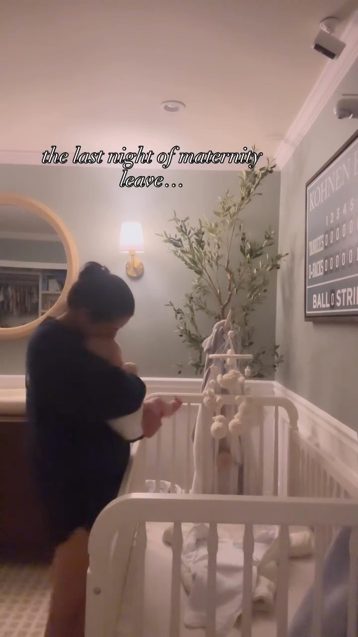 That was rough 😮‍💨.. Rocking your baby on the last night of maternity leave knowing that instead of a slow morning with you, I’ll be off to work. Lots of tears tonight, but so thankful for the past 5 months I got to spend with him🤍

#postpartum #maternityleave #nursery

#LTKBaby #LTKFamily #LTKHome