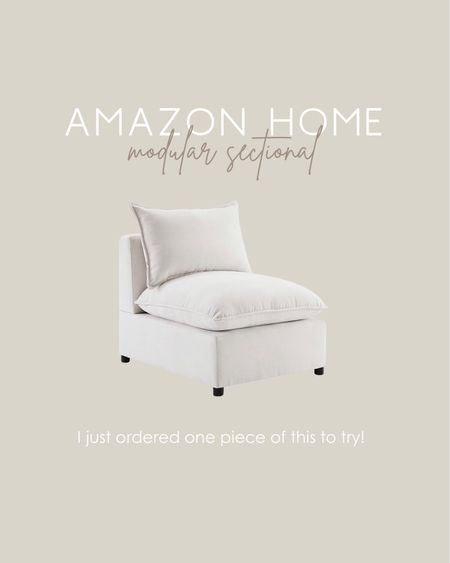 NEW AMAZON MODULAR SECTIONAL
I just ordered one seat to try before I order the entire sofa! Follow my Instagram to see updates!

SECTIONAL SOFAS
AMAZON HOME
SLIPCOVER SOFAS

#LTKfamily #LTKhome