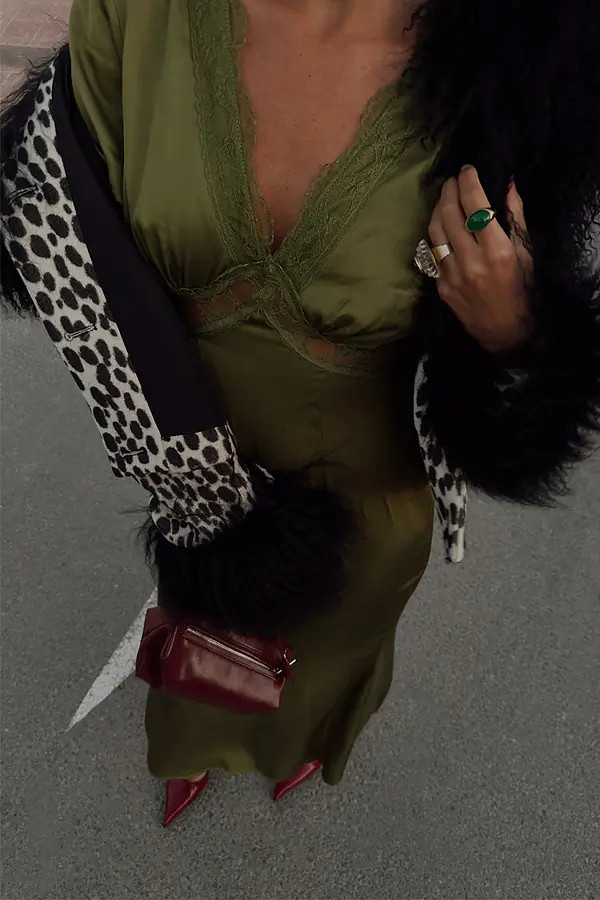 Olive Lace May Dress | Never Fully Dressed (UK & IE)