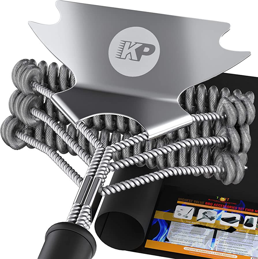 KP 3 in 1 Dream Set- Safe Grill Cleaning Kit - Bristle Free Grill Brush for Outdoor Grill w/Grill... | Amazon (US)