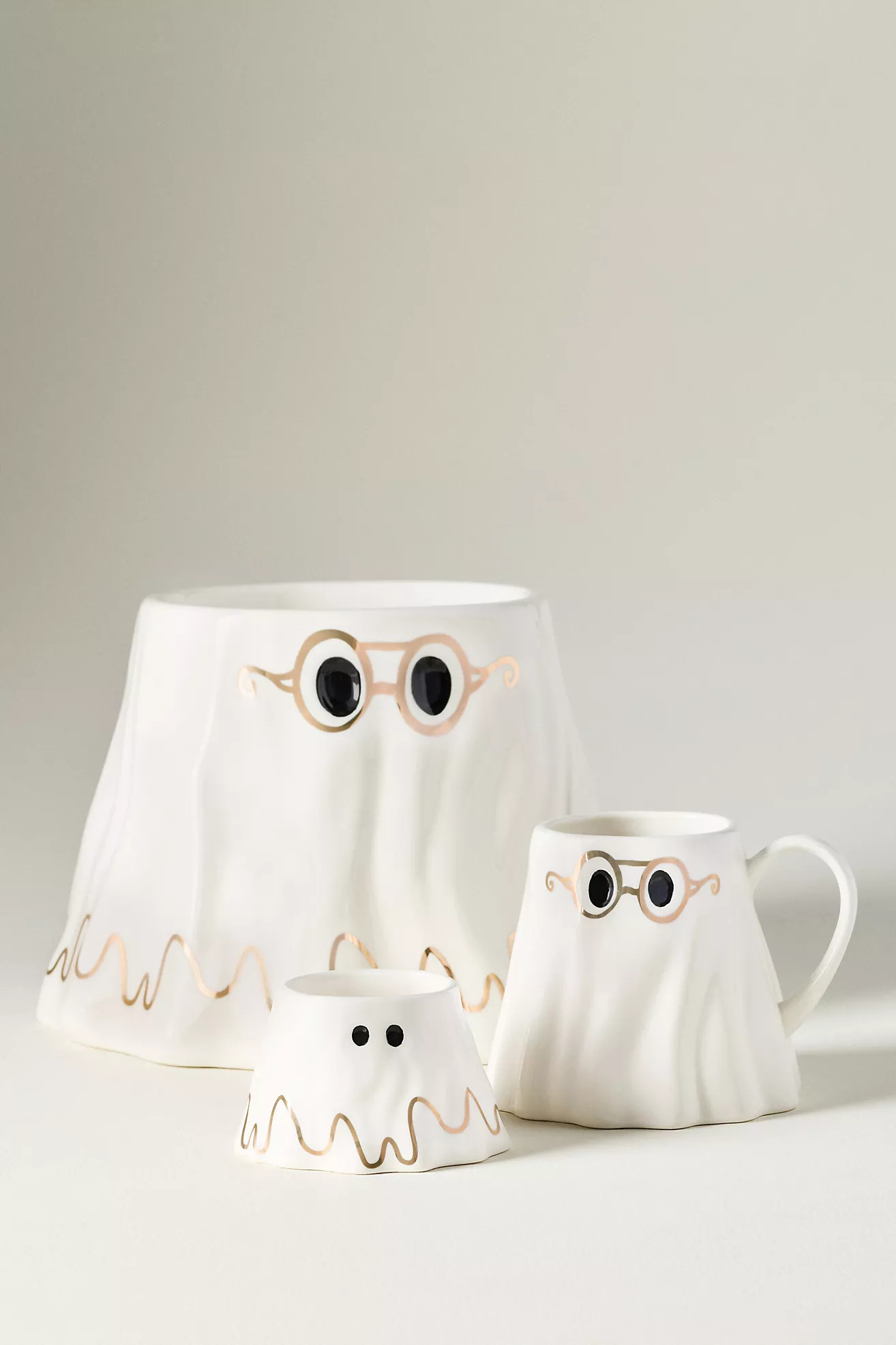 The Mud Fairy Stoneware 24k Gold Accent Candy Bowl | Anthropologie (US)