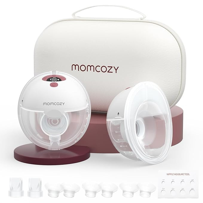 Momcozy M5 Hands-Free Wearable Breast Pump, Double-Sealed Flange for Baby-Like Comfort, 3 Modes &... | Amazon (US)
