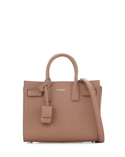 Sac de Jour Nano Leather Satchel Bag, Rose Beige | Neiman Marcus