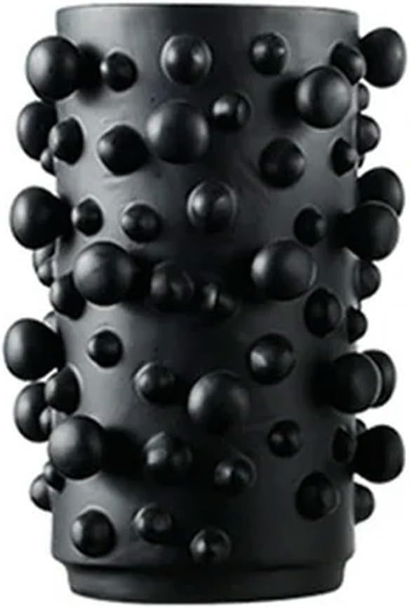 Resin vase Black and White Dots Round Irregular Resin Crafts Ornaments Storage Organization Home ... | Amazon (US)