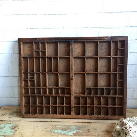 Vintage Printer Drawer | Industrial Chic | Antique Storage | Artist's Display | Jewelry Tray | Origi | Etsy (US)