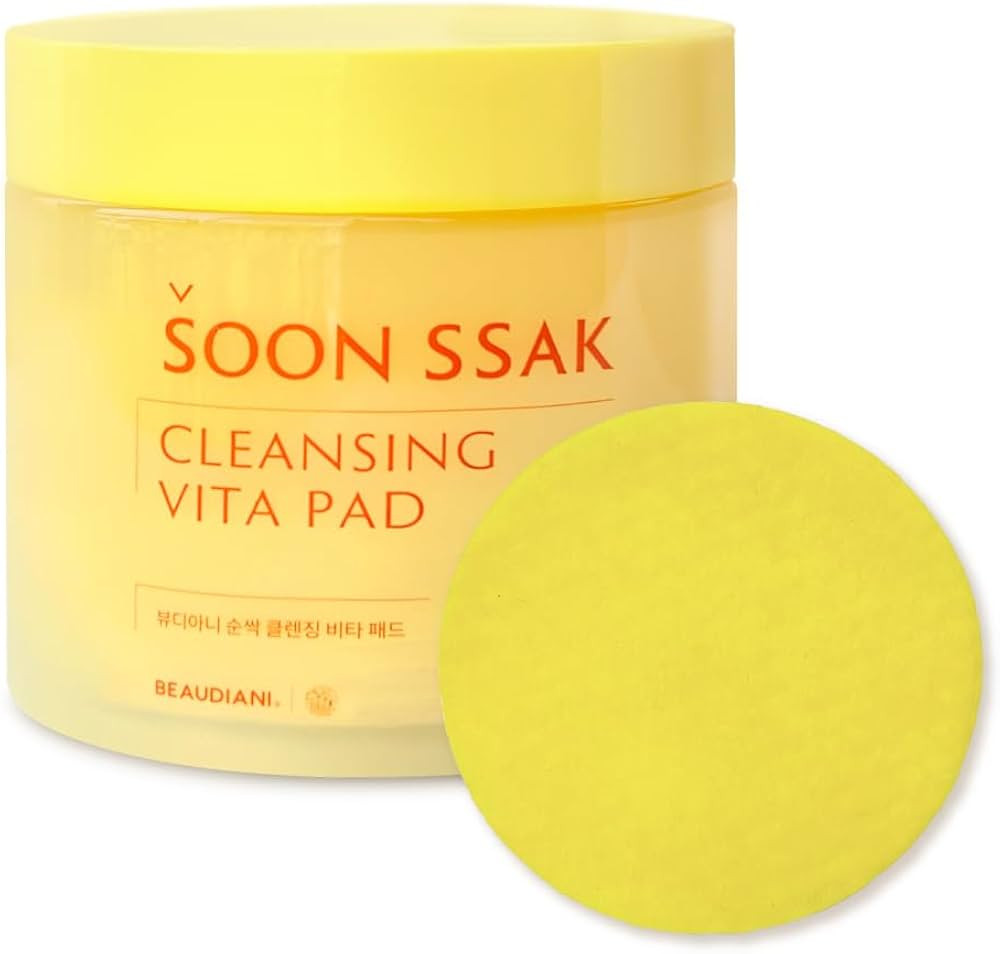 Soonssak cleansing vita pad, 50 pads, makeup remover cleansing pad, mild cleansing pad, Korean fa... | Amazon (US)
