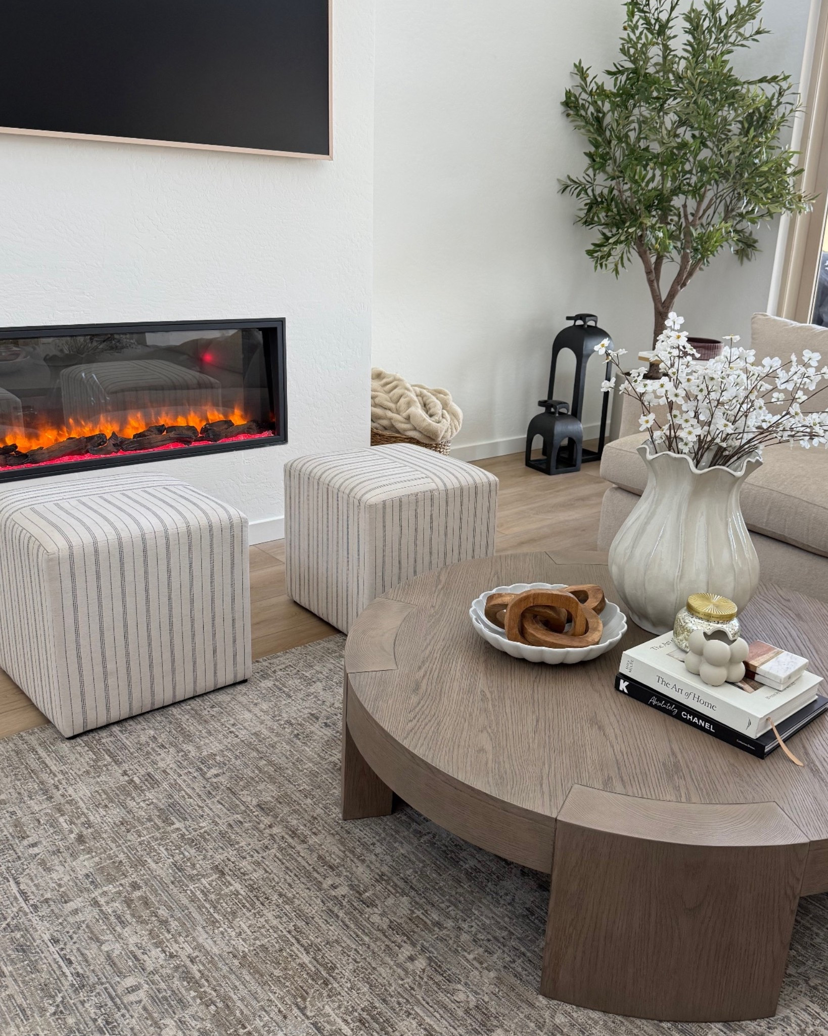 Nice and cozy in the living room. I just got this coffee table and it’s the perfect addition. 

#LTKHome #LTKSaleAlert #LTKdayinmylife