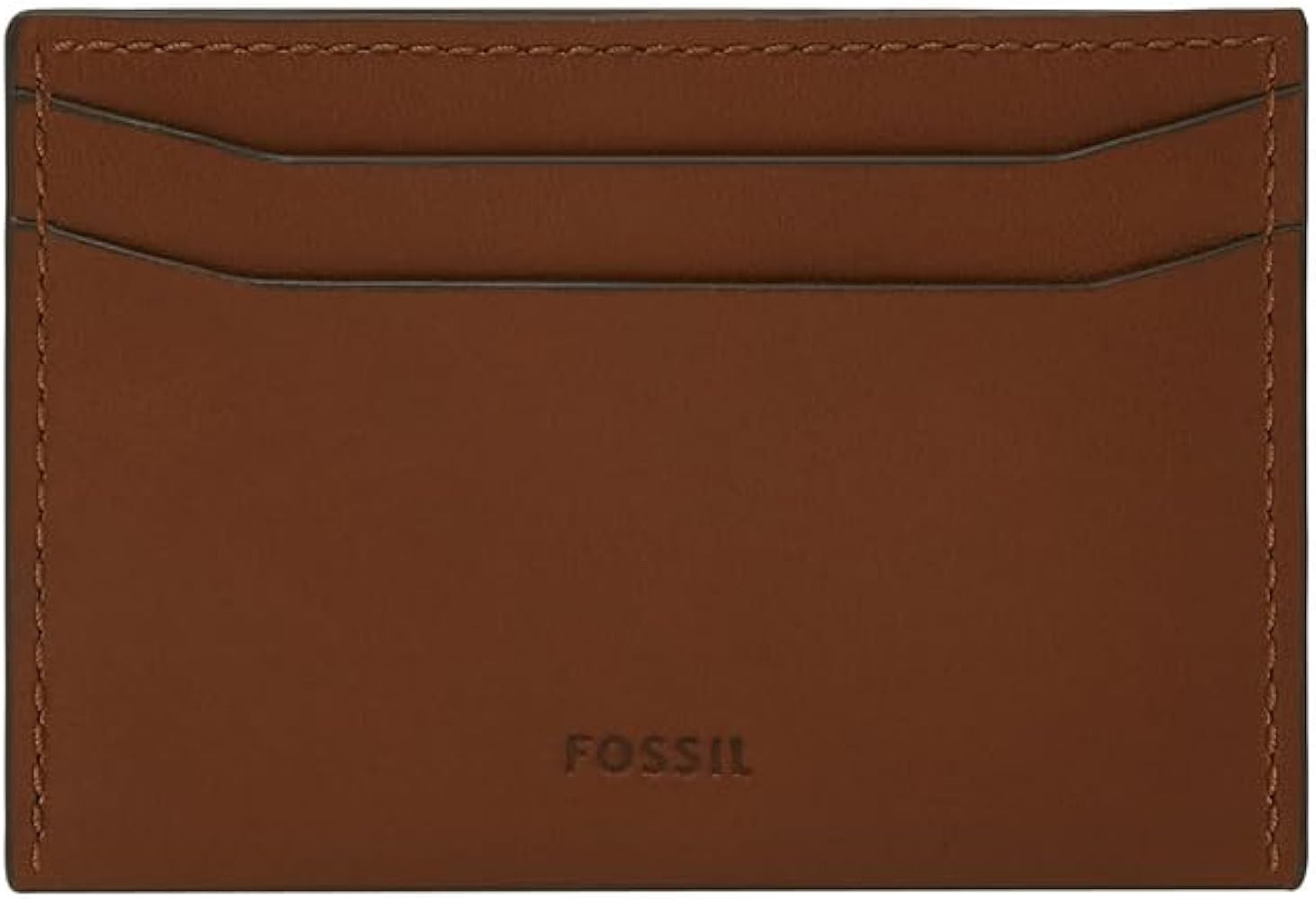 Fossil Men's Westover Leather Card Case with Money Clip, Medium Brown | Amazon (US)