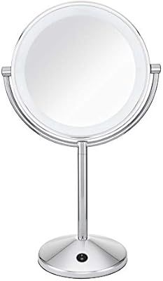 Conair Reflections Double-Sided LED Lighted Vanity Makeup Mirror, 1x/10x magnification, Polished ... | Amazon (US)