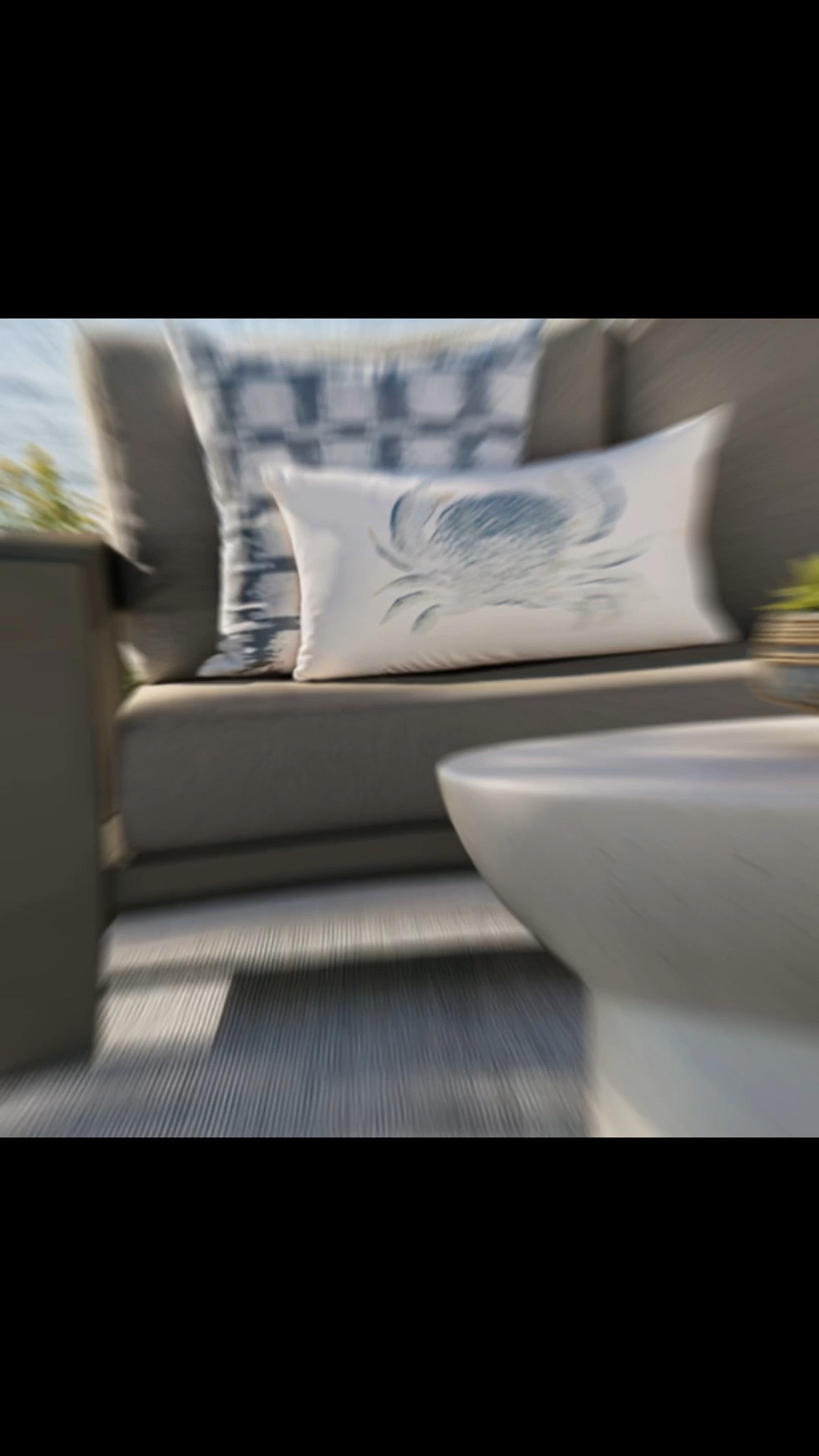 Walker 63" Metal Outdoor Loveseat with Canvas Charcoal Sunbrella ® Cushions