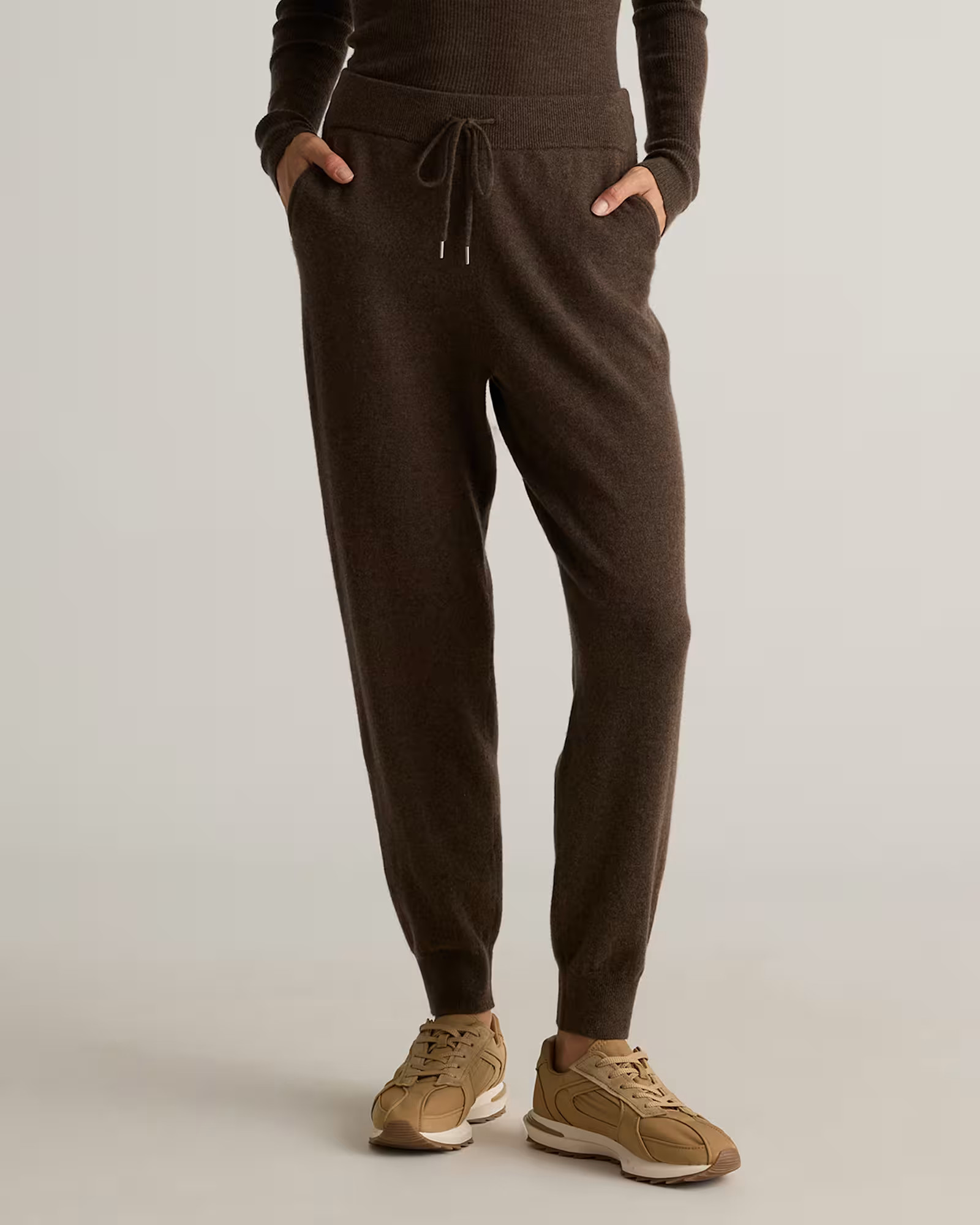Cashmere Sweatpants | Quince in Brown | Quince