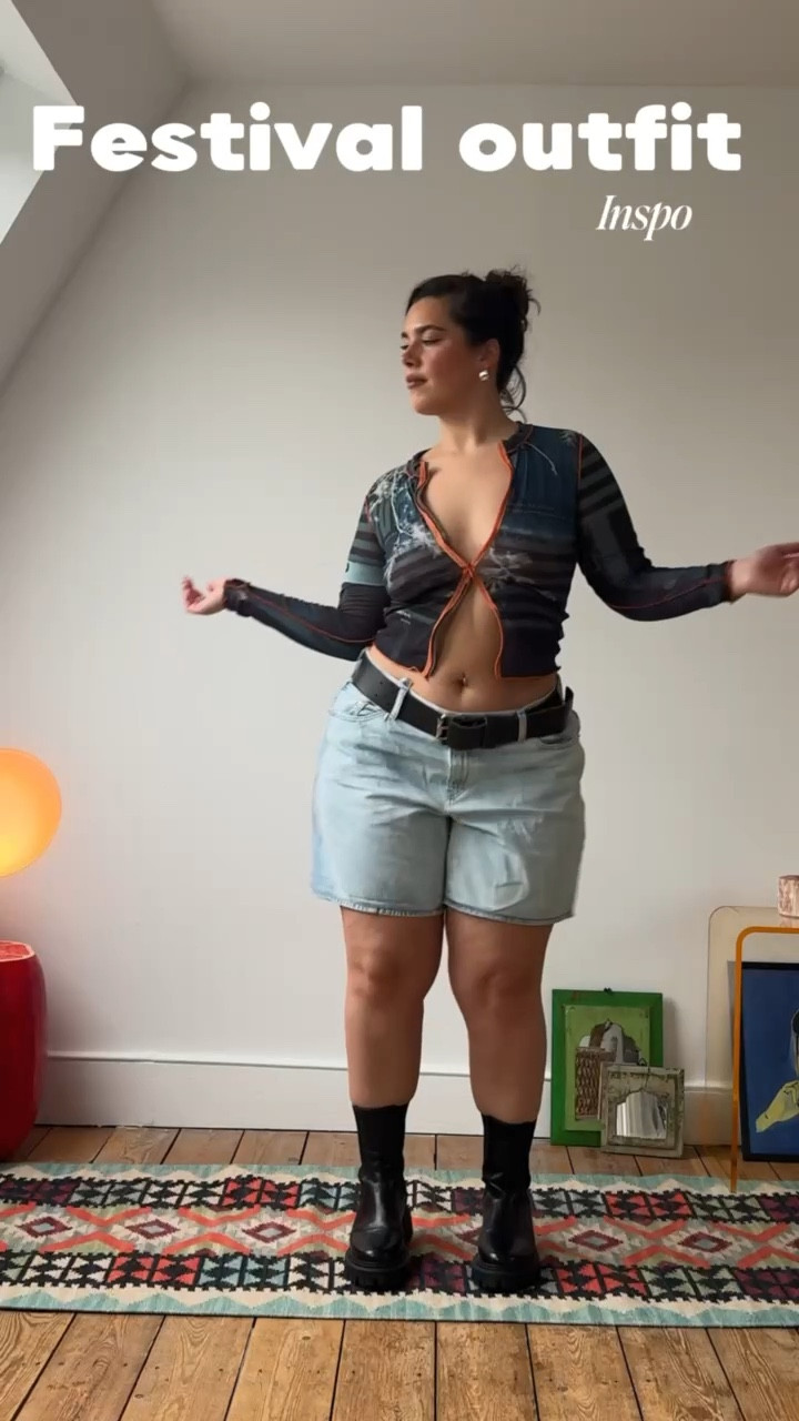 Festival outfit inspo ✌🏼

Top is vintage Cop Copine. 

Denim / festival vibes 

#LTKsummer #LTKfestival #LTKplussize