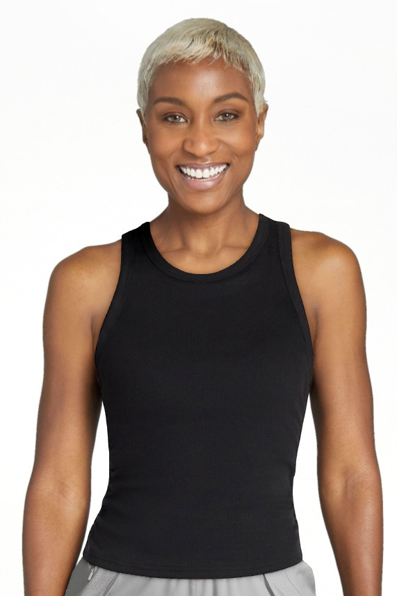 Avia Women's Cotton Ruched Rib Tank Top, Sizes XS-XXXL | Walmart (US)