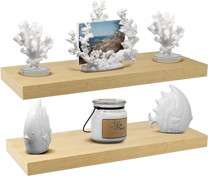 Sorbus Floating Shelf — Hanging Wall Shelves Decoration — Perfect Trophy Display, Photo Frame... | Amazon (US)