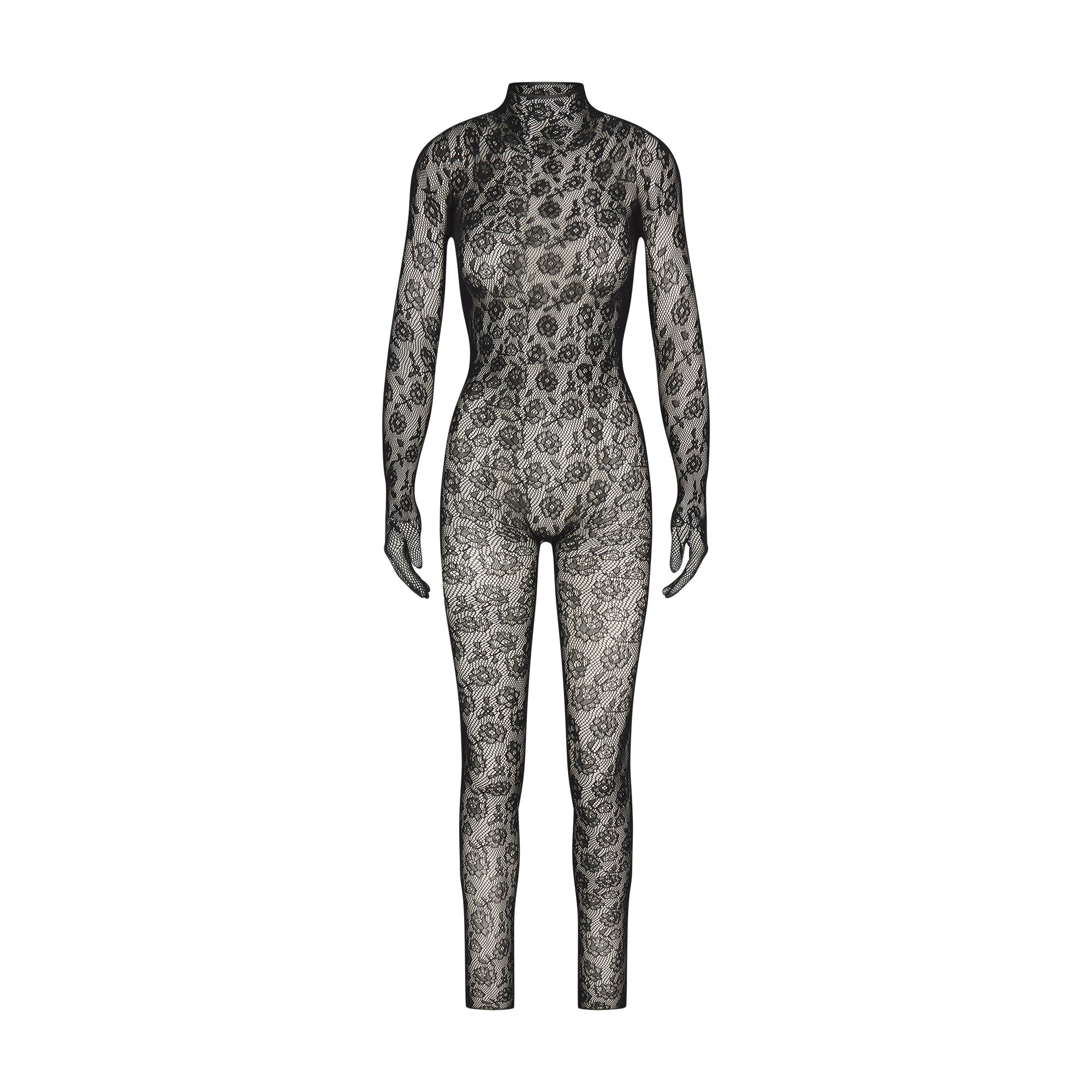 WARP KNIT LACE CATSUIT | SKIMS (US)