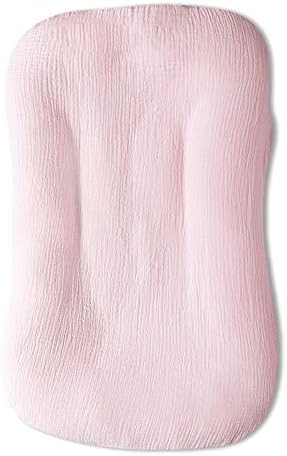 Muslin Baby Lounger Cover Soft Organic Cotton Slipcover Fits Newborn Lounger for Baby Boys and Girls | Amazon (US)