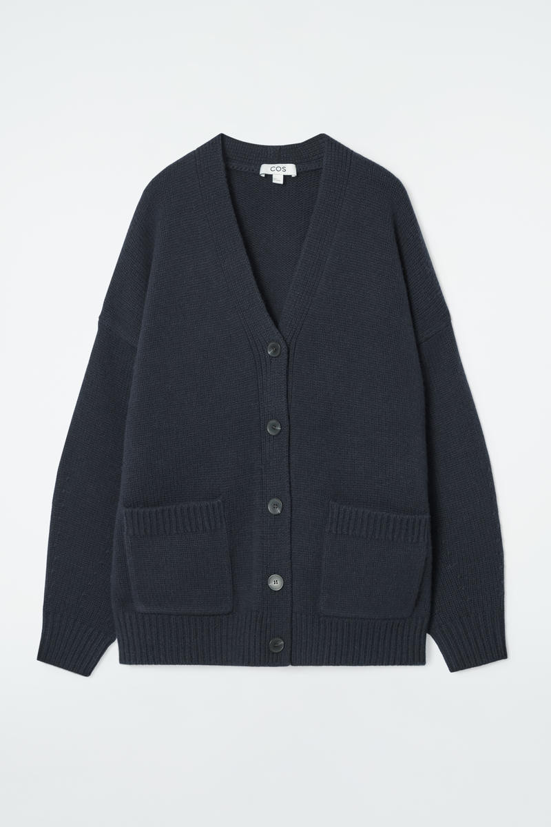 Chunky Cashmere-Blend Cardigan | COS UK