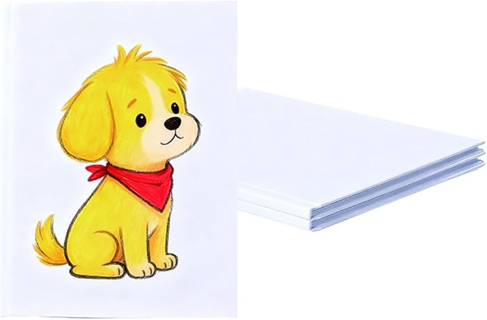JGYXQYD 2PCS 6x8 Inch White Blank Books for Kids 160GSM Blank Hardcover Book to Write Stories Har... | Amazon (US)