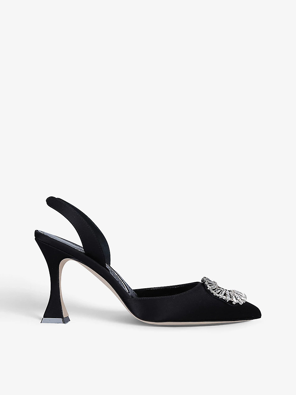 Prietasli satin slingback mules | Selfridges