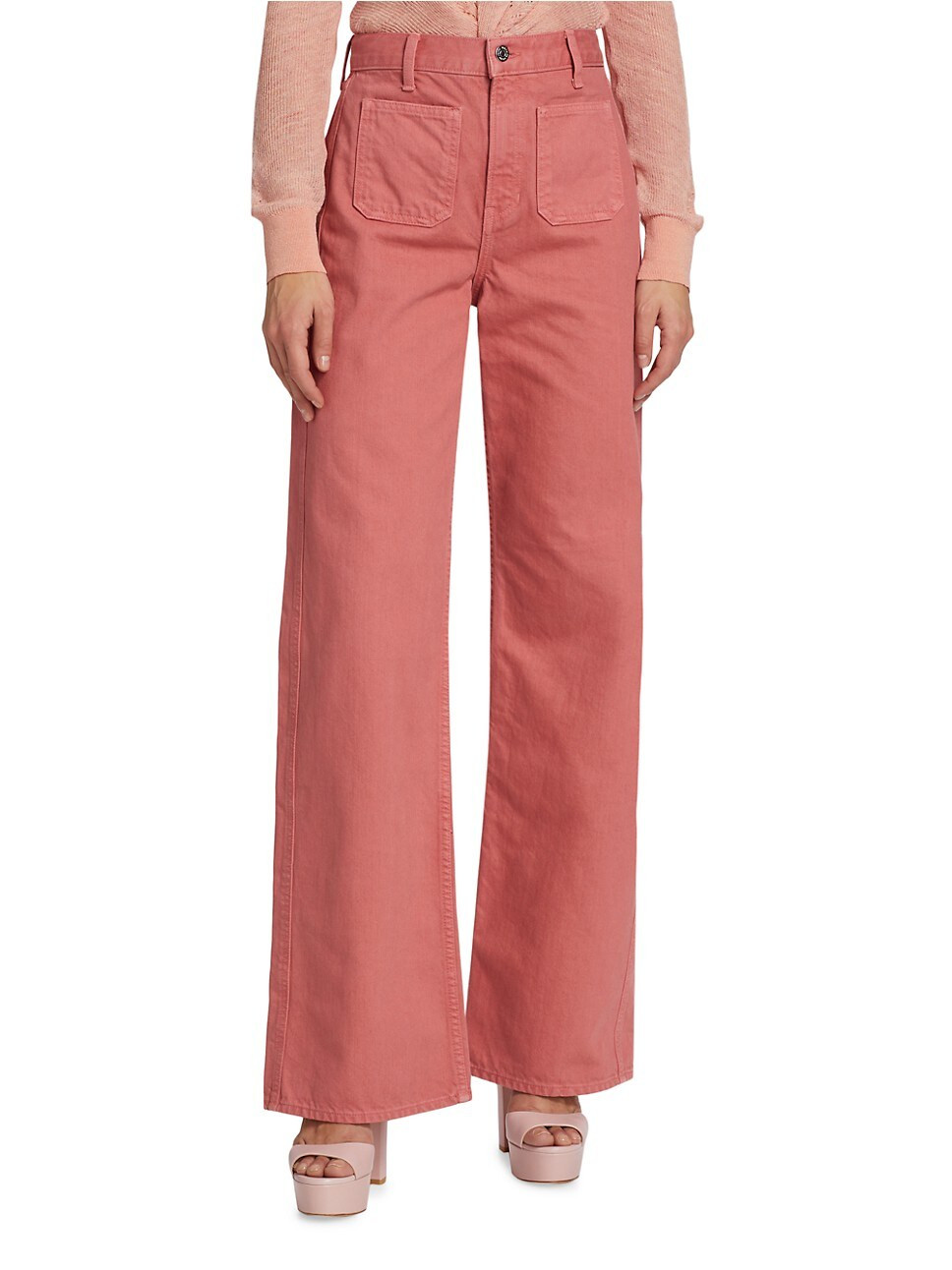 Taylor Wide-Leg Front-Pocket Pants | Saks Fifth Avenue