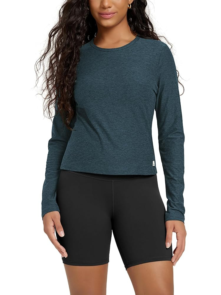 ODODOS Women's Long Sleeve Performance T-Shirts - Ultra Soft Stratum Tech Crew Neck Tee UPF 50+ E... | Amazon (US)