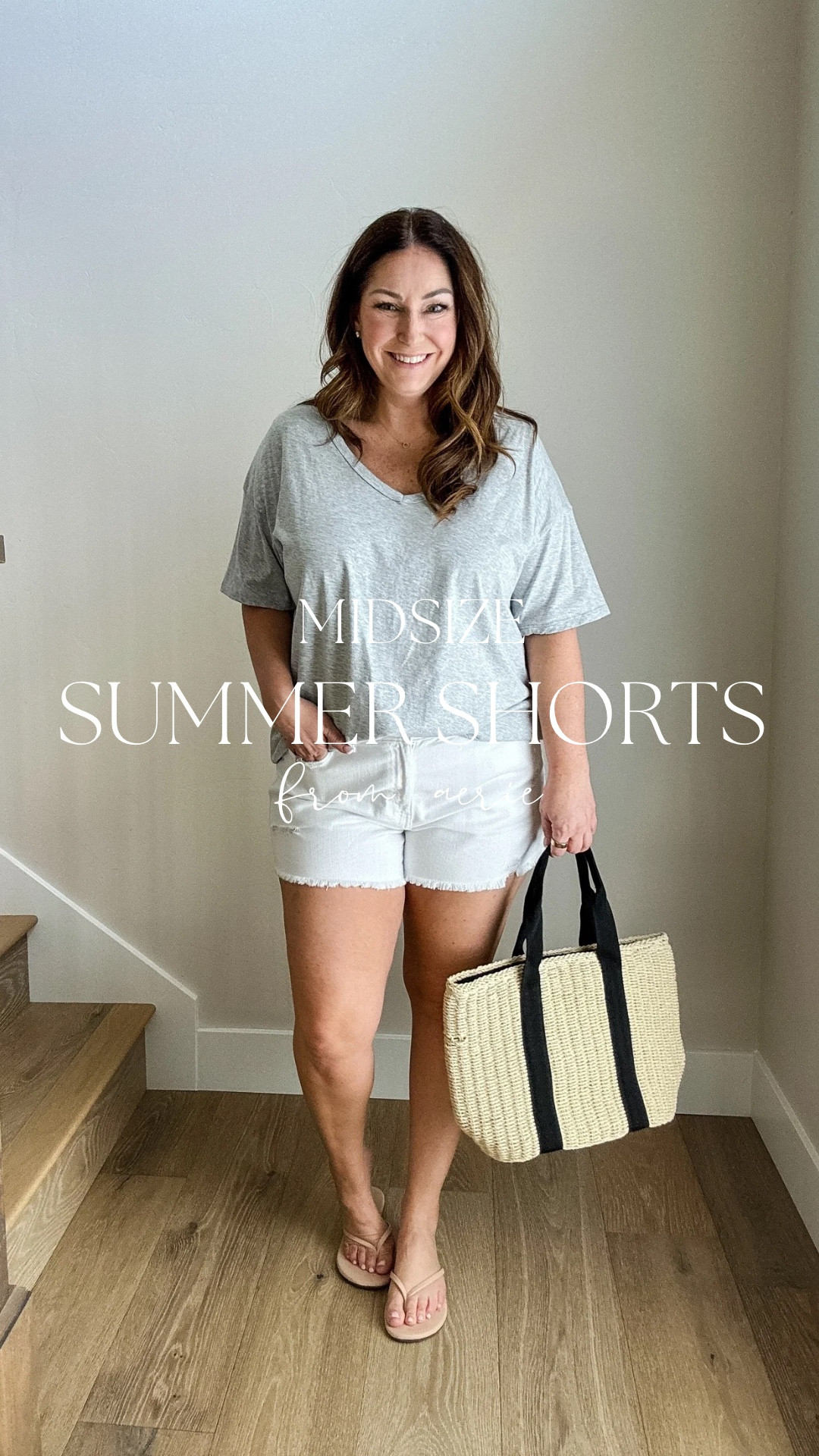 Summer Shorts from Aerie with stretchy back and 4" inseam wearing large shorts, large tees  

 

#LTKOver40 #LTKMidsize #LTKFindsUnder50