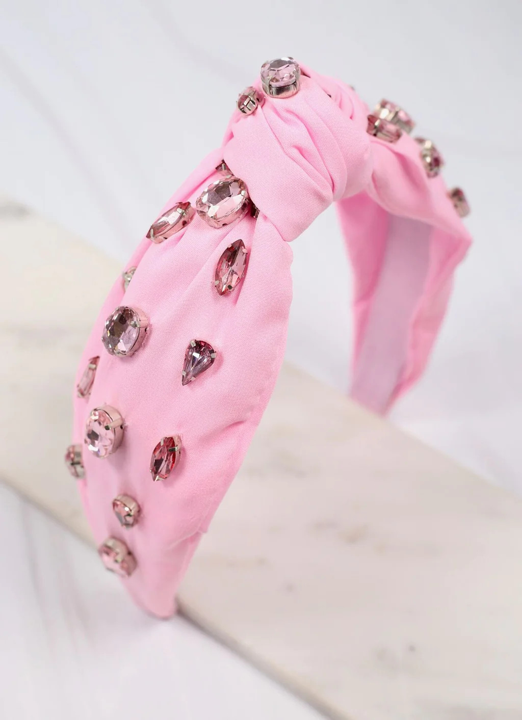 Defoe LIGHT PINK Jeweled Headband | Caroline Hill