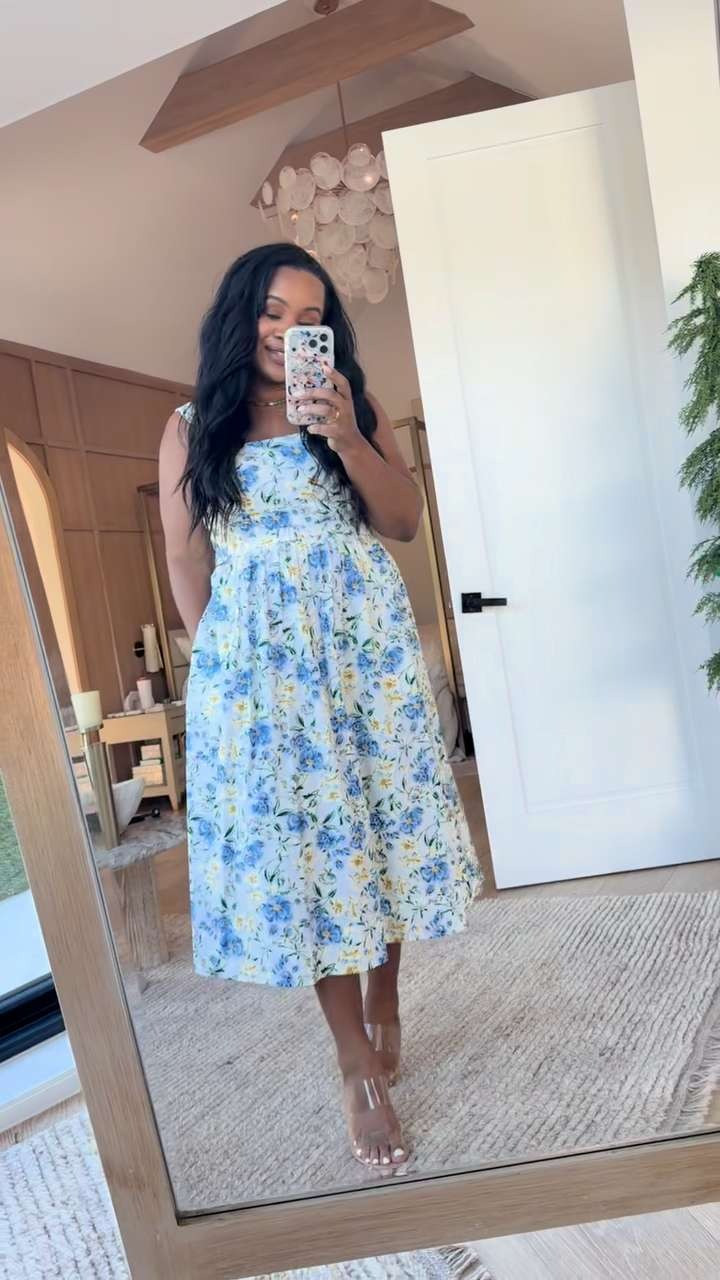 Found the perfect Easter dress! 🩵🐣 This dress is so flattering and I love the belted look. Under $40! 

 #LTKgrwm #LTKootd #LTKSeasonal