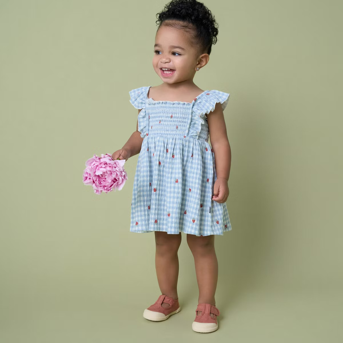 Modern Moments™ by Gerber Baby Girls' 2-Piece Ruffle Sleeve Dress and Diaper Cover Set | Target